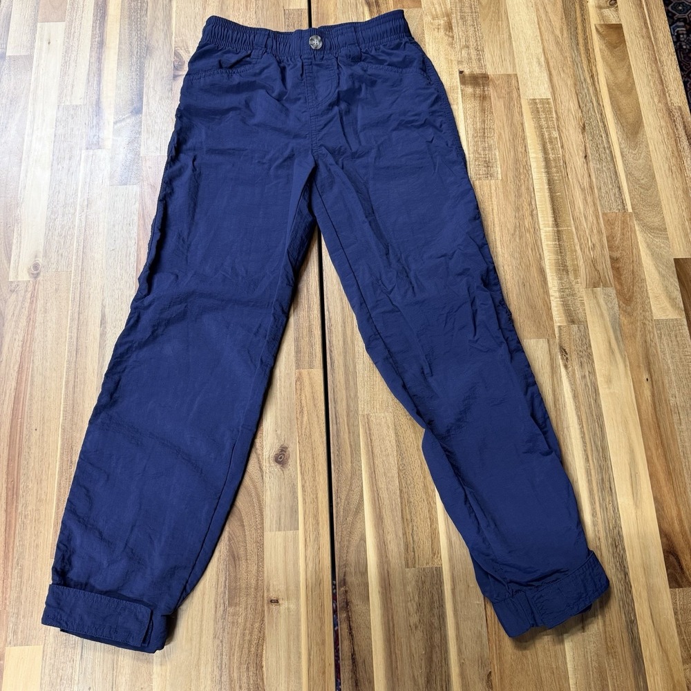 Properly Tied Pants Boys Size YS Navy Fleece Drawstring Elastic Waist Nylon